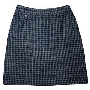 J. Crew Houndstooth Skirt - Classic Gray and Black - Size 2